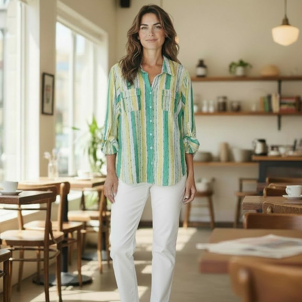 Alfred Dunner Women’s Spring Cotton blouse. Size 18W - Picture 8 of 8